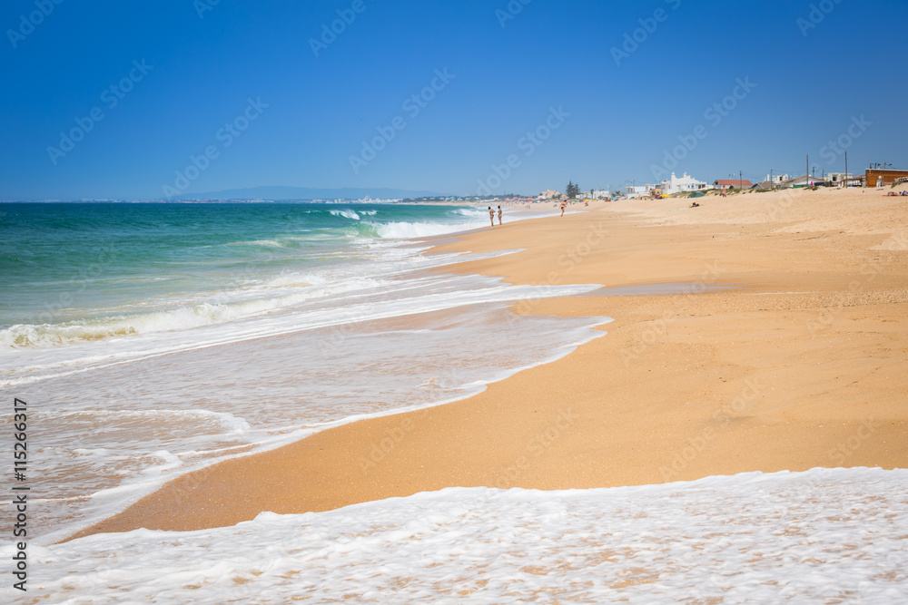 Beach of Faro, Algarve, Portugal