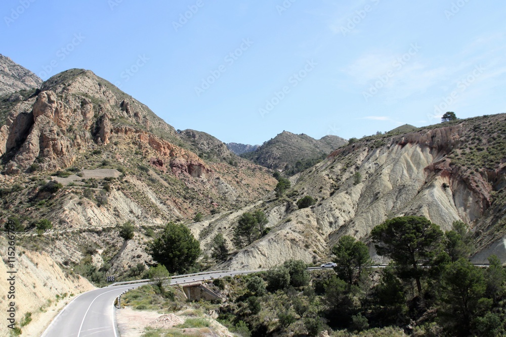Mediterranean mountain road
