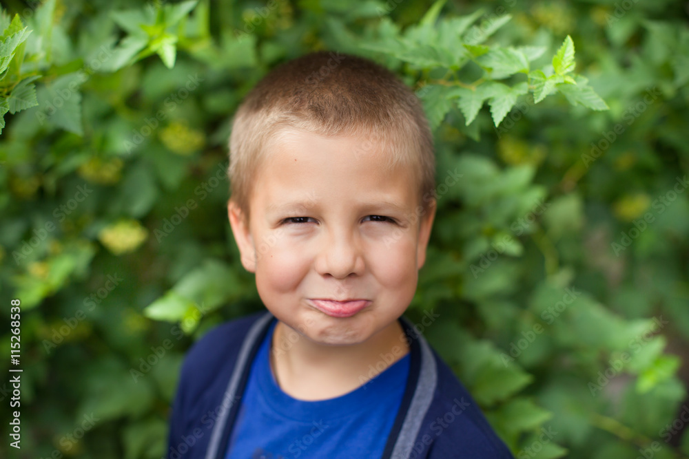 Portrait of a boy in nature Portrait of a boy in nature