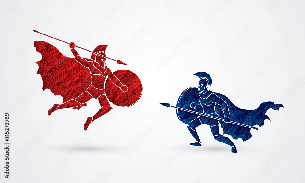 Knight. Vector Illustration of a Sketch Spartan Warrior Head. Helmet Armor  Stock Vector - Illustration of heavy, character: 275479793