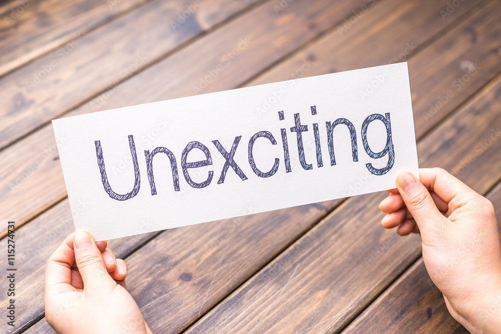 unexciting to exciting on white paper unexciting to exciting on white paper