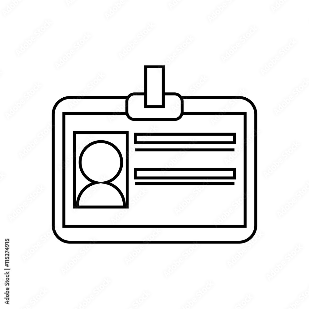 Vip concept represented by card with photo icon. isolated and flat illustration Vip concept represented by card with photo icon. isolated and flat illustration
