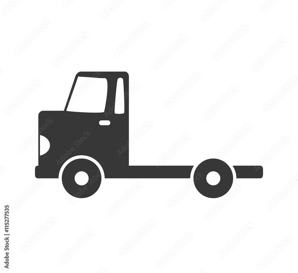 Delivery and Shipping concept represented by truck icon. isolated and flat illustration 