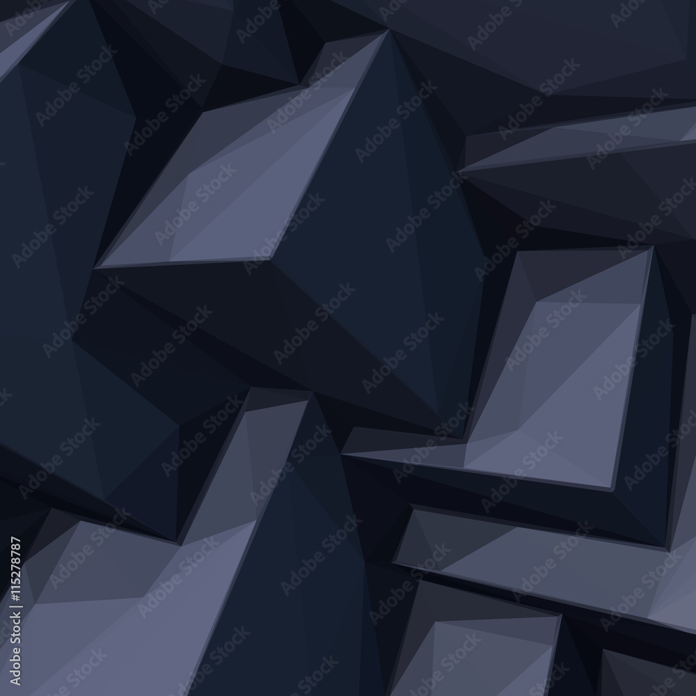 Obraz premium Background with abstract black cubes