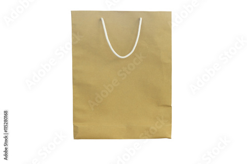 Shopping bags isolated on the white background. This has clippin