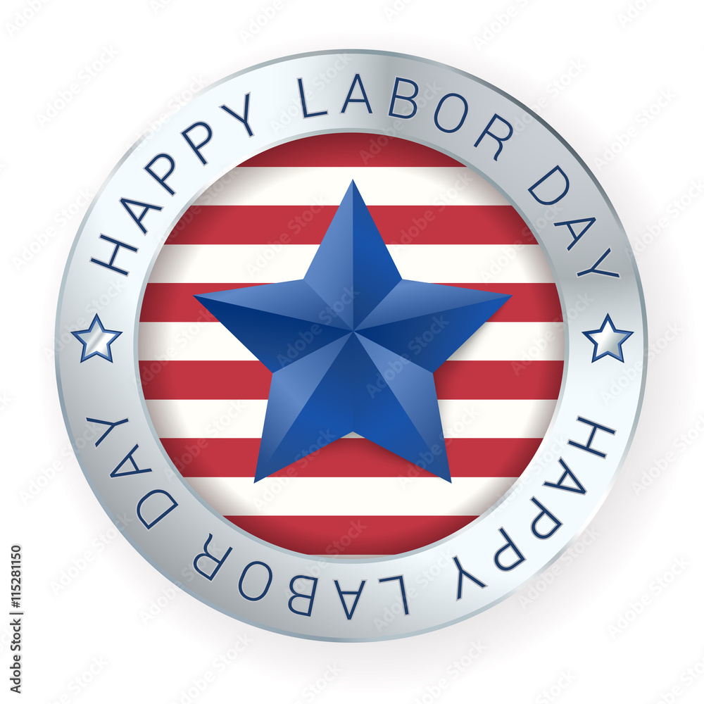 Happy labor day sign. vector illustration Adobe Stock