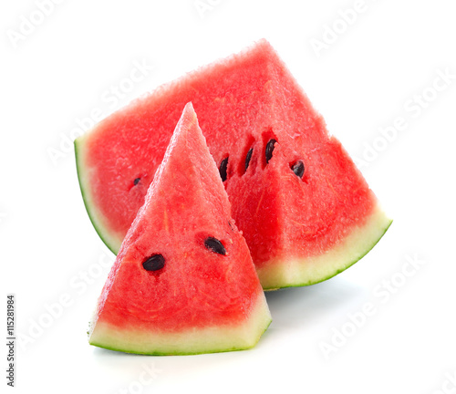 fresh watermelon isolated on white background.