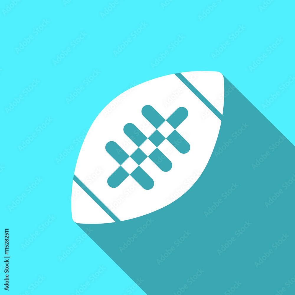 Equipment for sports. Flat Sports Objects for Team Games. Isolated american football ball. Vector illustration. Equipment for sports. Flat Sports Objects for Team Games. Isolated american football ball. Vector illustration.
