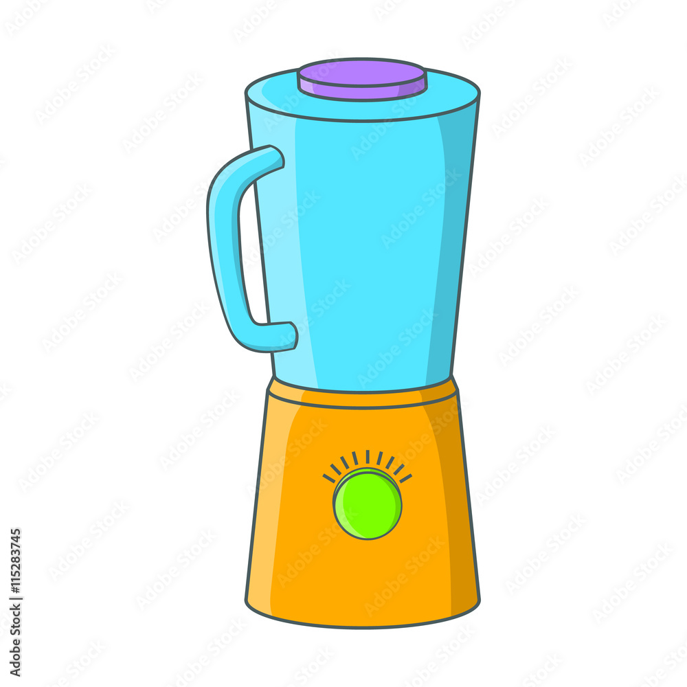 Blender icon in cartoon style isolated on white background. Cooking in kitchen symbol Blender icon in cartoon style isolated on white background. Cooking in kitchen symbol