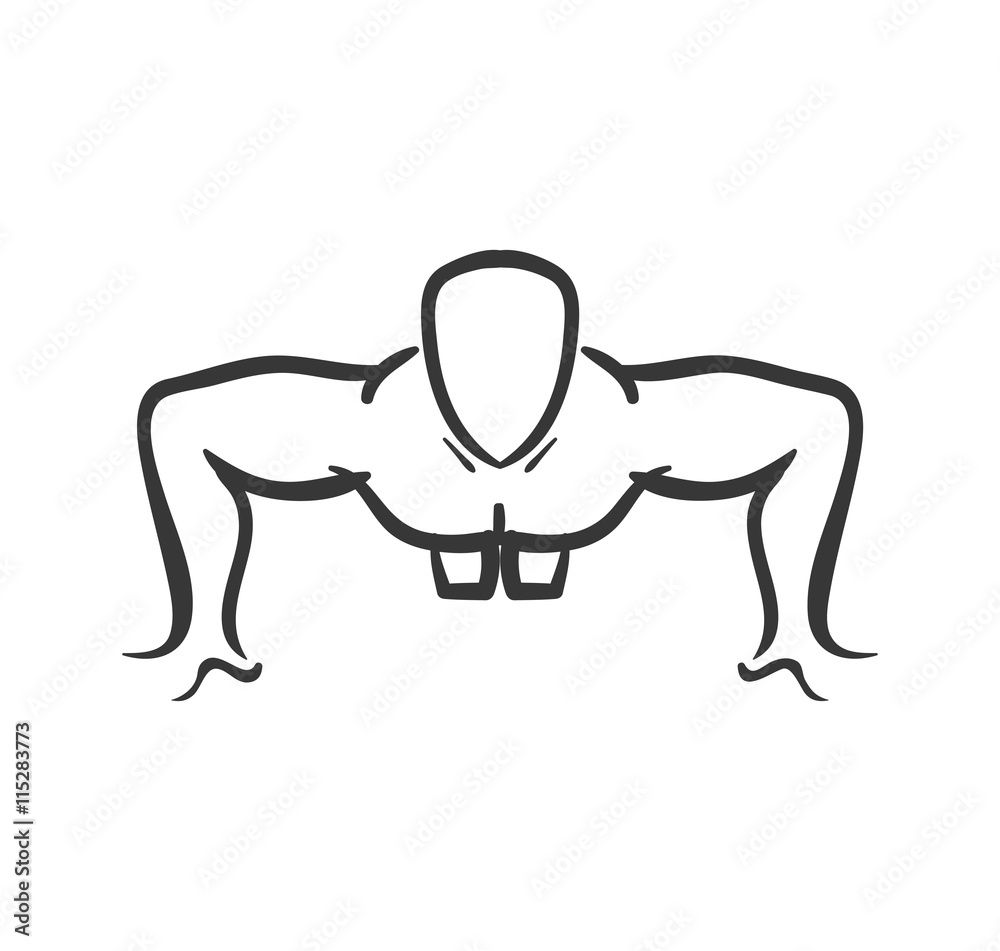 Healthy lifestyle concept represented by avatar man icon. isolated and flat illustration Healthy lifestyle concept represented by avatar man icon. isolated and flat illustration