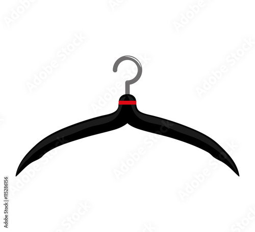 Hanger object concept represented by hook icon. Isolated and flat illustration 