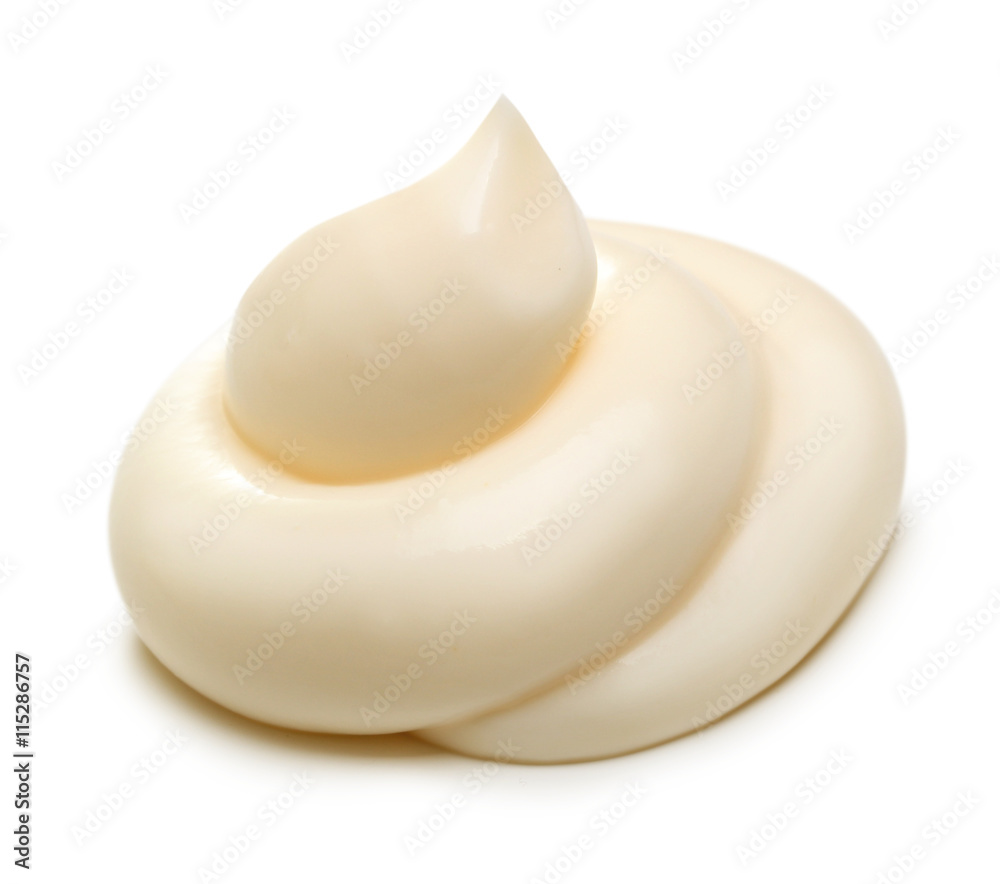 Cream isolated on white 