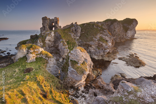 Sunrise at Kinbane Castle in Northern Ireland