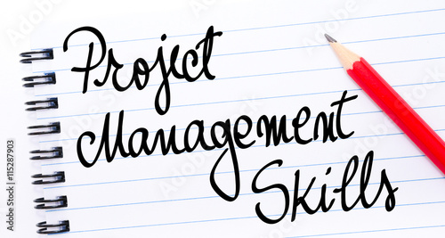 Project Management Skills written on notebook page