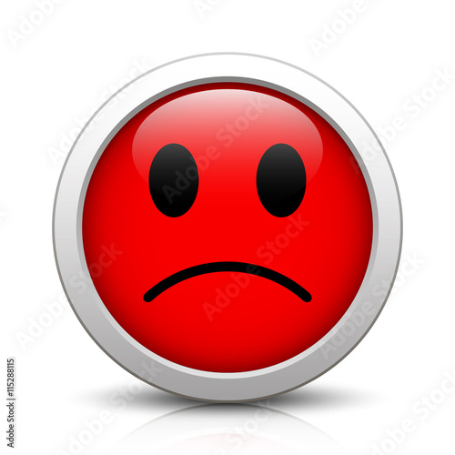 Negative, bad mood, smiley, evaluation icon button
