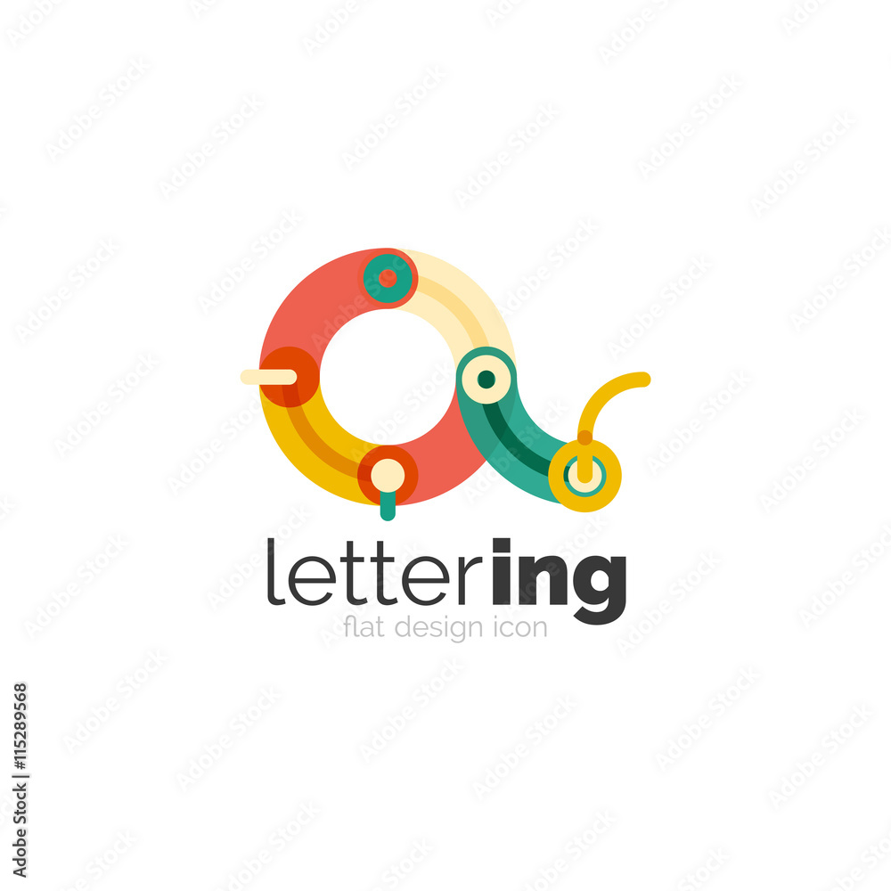 Linear business logo letter Linear business logo letter