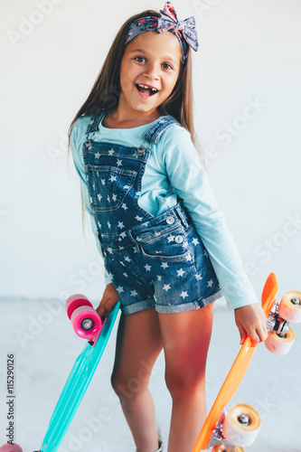 Kid girl skater