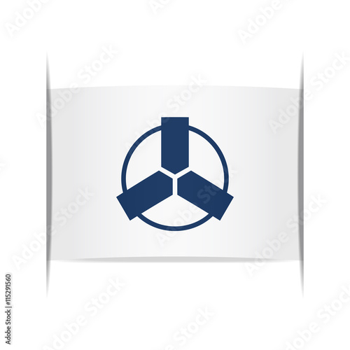 Flag of Shirobe (Ehime Prefecture, Japan).