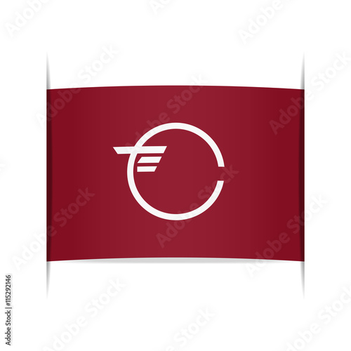 Flag of Tamakawa (Fukushima Prefecture, Japan).