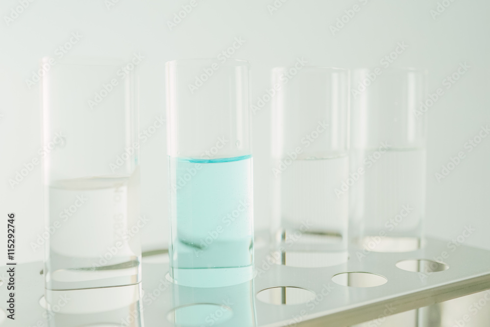 Laboratory glasswares in soft style for background


