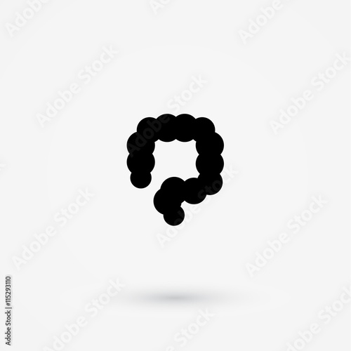 Vector colon simple icon
