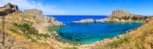 beautiful Panorama of the bay in the Mediterranean Sea off the i