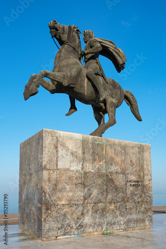 Alexander's the Great statue at Thessaloniki, Greece