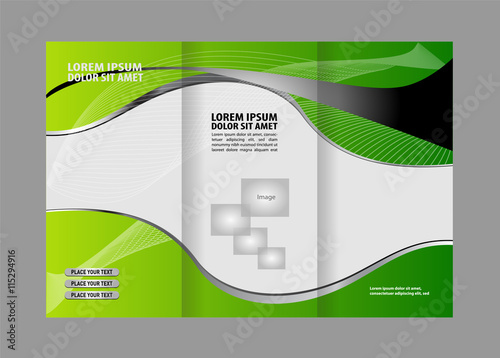 Custom tri-fold brochure template Works great for either the inside or outside of the brochure.
