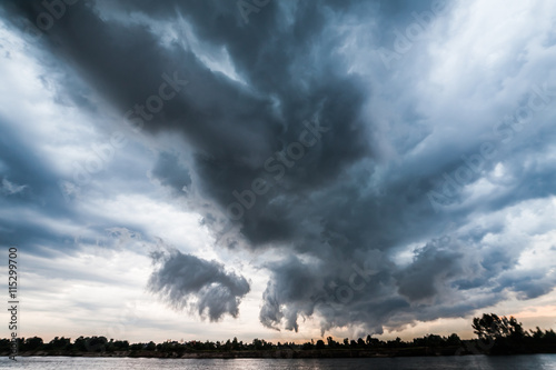 Beautiful storm sky with clouds, apocalypse like © Dmytro Kosmenko