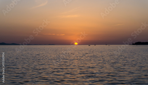 sunset over the sea view © nemez210769