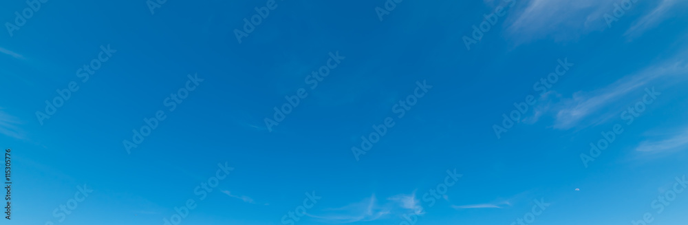 clear sky with small clouds