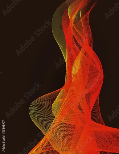 Colorful Light Wave background. Vector
