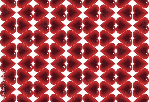 Abstract pattern love diamond hearts. Vector background