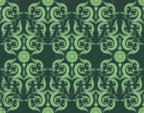 Vintage Abstract geometric floral classic pattern ornament. Vector background...