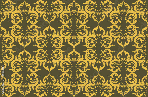 Vintage Abstract geometric floral classic pattern ornament. Vector background...