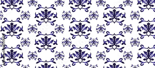 Vintage abstract floral classic pattern ornament. Vector background for cards...