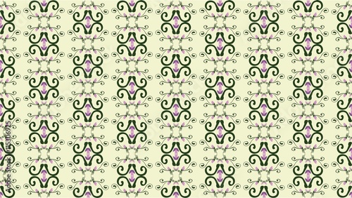 Abstract Floral ornament pattern background. Abstract modern pattern ornament