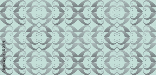 Vintage Abstract geometric floral classic pattern ornament. Vector background for cards, web, fabric, textures, wallpapers, tile, mosaic. opal blue color