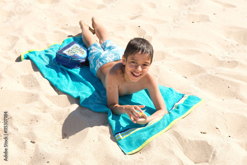 boy at the beach
