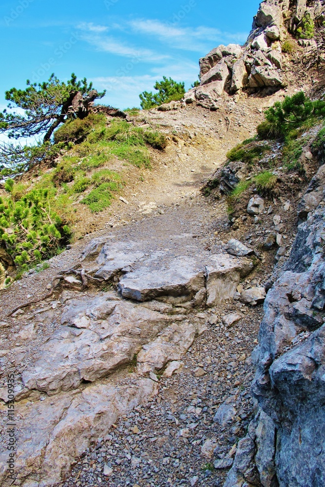 Wanderpfad zum Fürstensteig, Liechtenstein Wanderpfad zum Fürstensteig, Liechtenstein