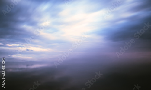 Empty varitone vivid cloudscape reflection background