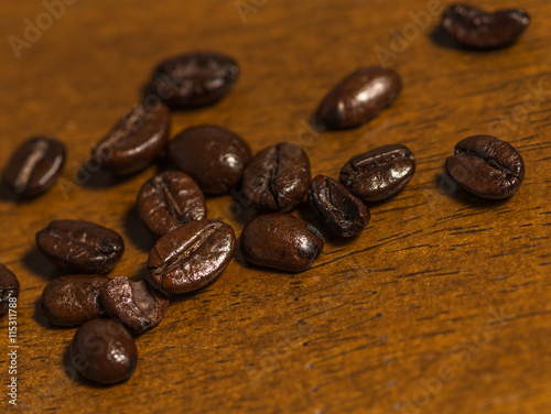 Close up of coffee bean