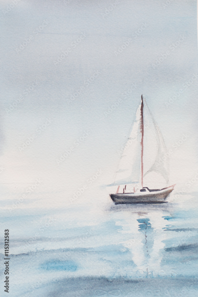 sea watercolor