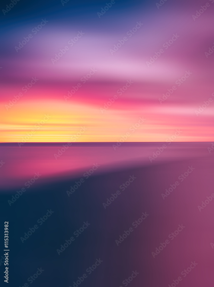 Vertical vivid pale sunset abstraction