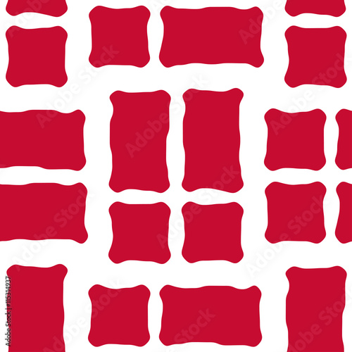 Seamless pattern of stylized flags of Denmark. Constitution or National Day flat seamless pattern. Colors of Danish flag. Happy Constitution day of Denmark background.