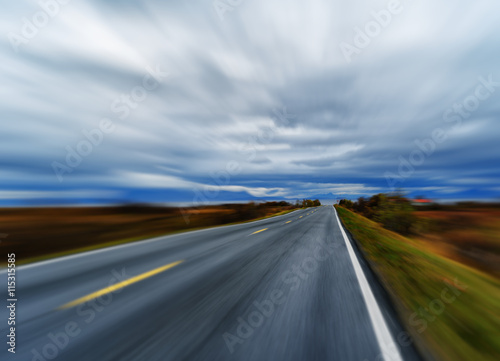 Highway speed rush abstraction © spacedrone808