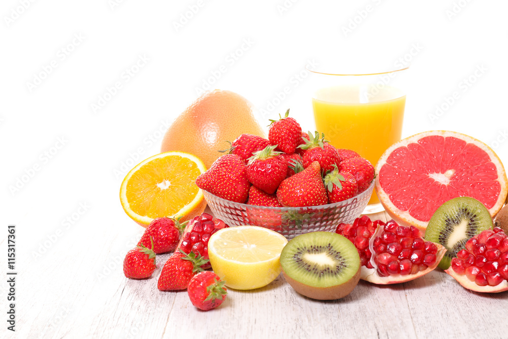 fruit and juice fruit and juice