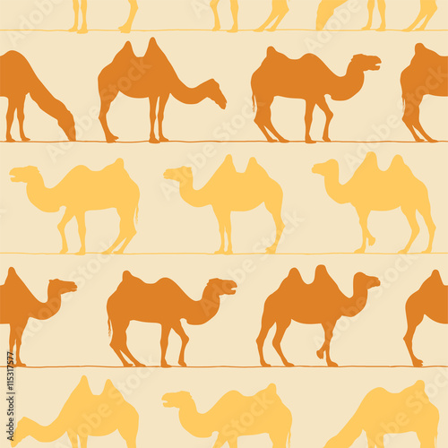 seamless pattern - camels