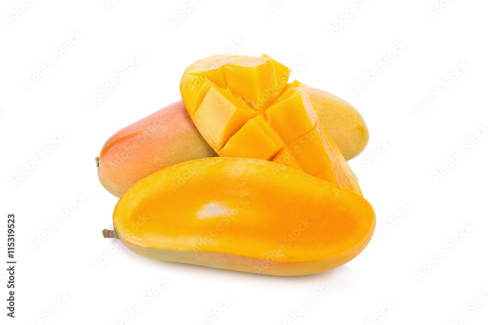 Mango fruit isolated on white background Mango fruit isolated on white background