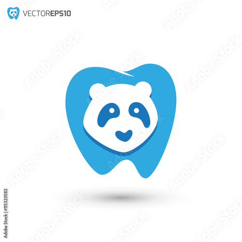 Fototapeta Naklejka Na Ścianę i Meble -  Dental Panda Logo